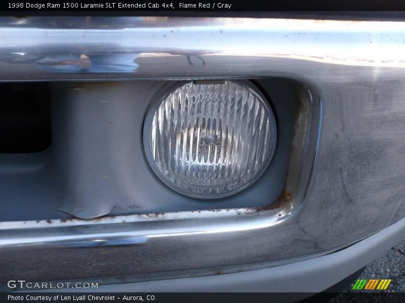 Flame Red / Gray 1998 Dodge Ram 1500 Laramie SLT Extended Cab 4x4