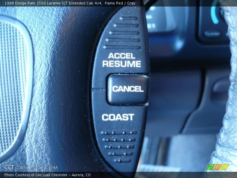 Flame Red / Gray 1998 Dodge Ram 1500 Laramie SLT Extended Cab 4x4
