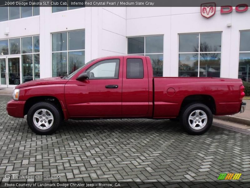 Inferno Red Crystal Pearl / Medium Slate Gray 2006 Dodge Dakota SLT Club Cab