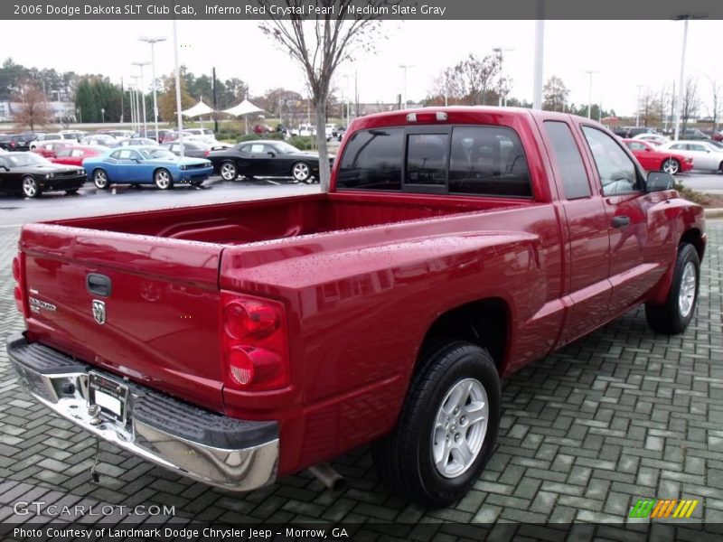 Inferno Red Crystal Pearl / Medium Slate Gray 2006 Dodge Dakota SLT Club Cab