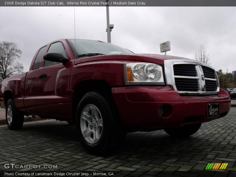 Inferno Red Crystal Pearl / Medium Slate Gray 2006 Dodge Dakota SLT Club Cab