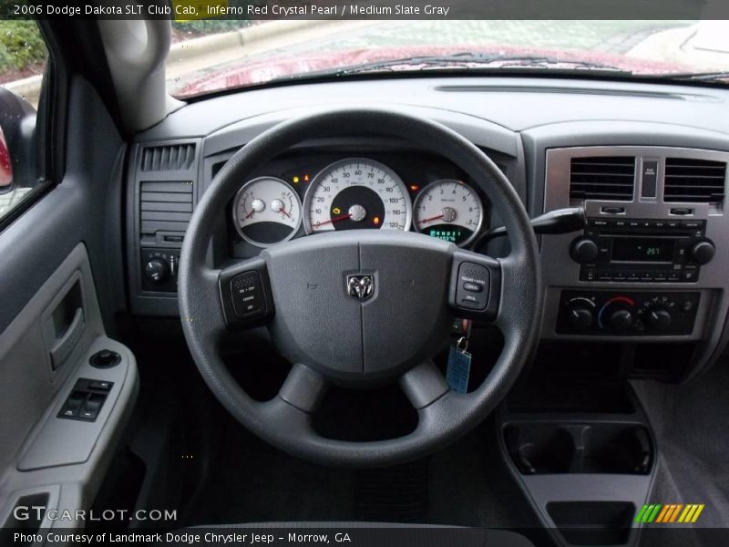 Inferno Red Crystal Pearl / Medium Slate Gray 2006 Dodge Dakota SLT Club Cab