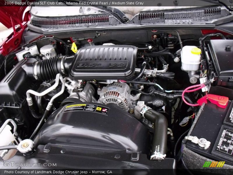 Inferno Red Crystal Pearl / Medium Slate Gray 2006 Dodge Dakota SLT Club Cab
