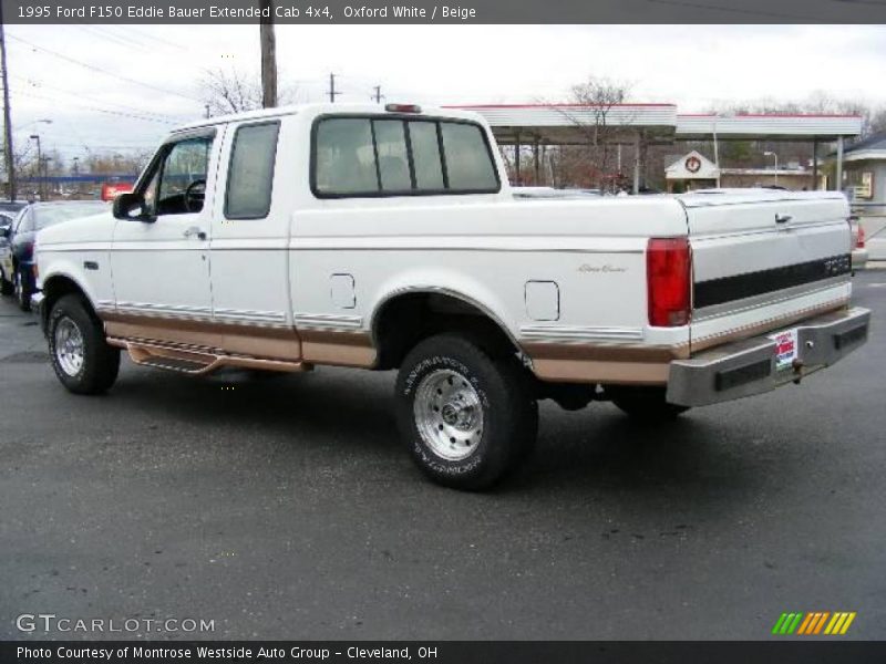 Oxford White / Beige 1995 Ford F150 Eddie Bauer Extended Cab 4x4
