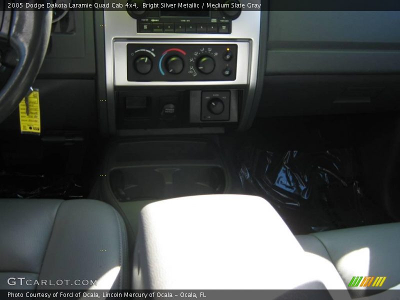 Bright Silver Metallic / Medium Slate Gray 2005 Dodge Dakota Laramie Quad Cab 4x4