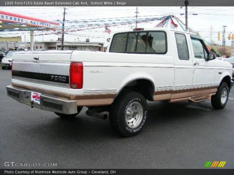 Oxford White / Beige 1995 Ford F150 Eddie Bauer Extended Cab 4x4
