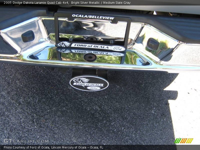 Bright Silver Metallic / Medium Slate Gray 2005 Dodge Dakota Laramie Quad Cab 4x4