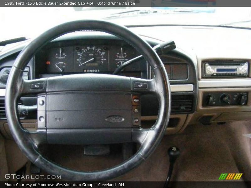 Oxford White / Beige 1995 Ford F150 Eddie Bauer Extended Cab 4x4