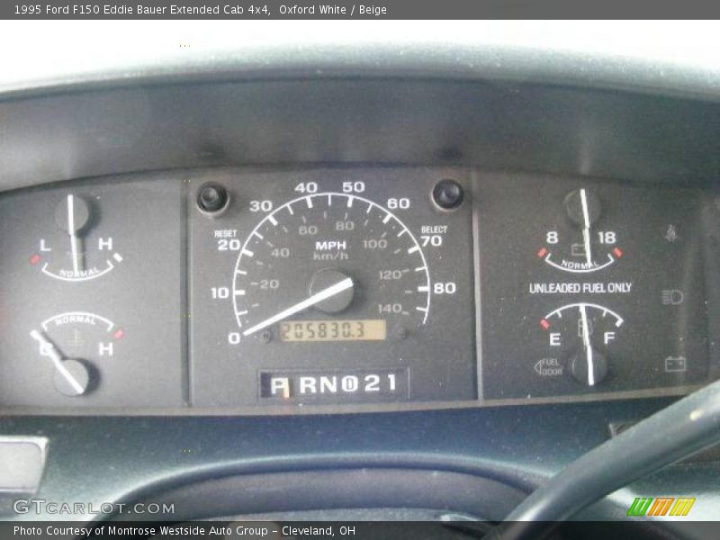 Oxford White / Beige 1995 Ford F150 Eddie Bauer Extended Cab 4x4