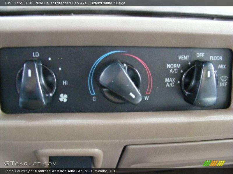 Oxford White / Beige 1995 Ford F150 Eddie Bauer Extended Cab 4x4