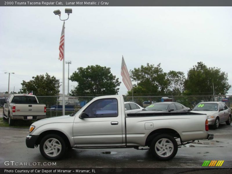 Lunar Mist Metallic / Gray 2000 Toyota Tacoma Regular Cab