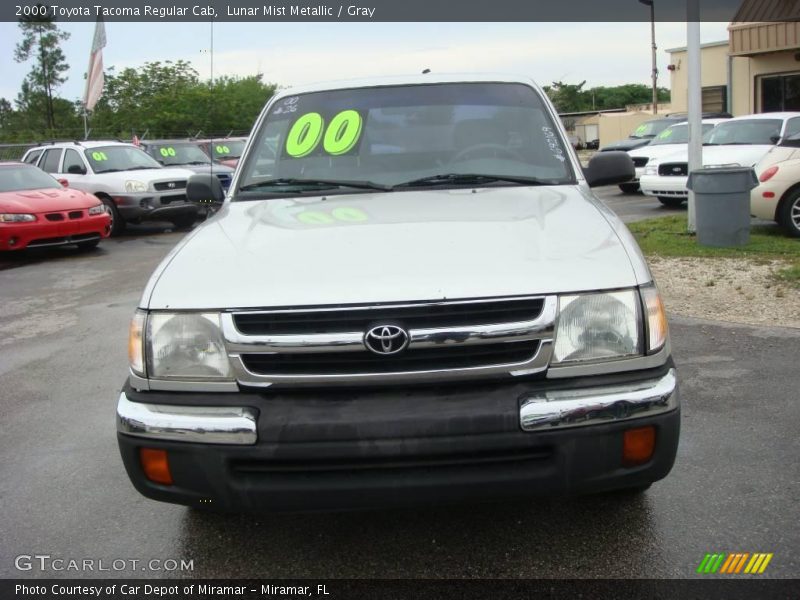 Lunar Mist Metallic / Gray 2000 Toyota Tacoma Regular Cab