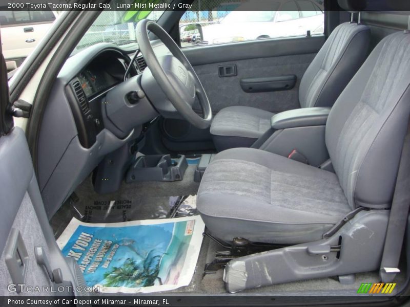 Lunar Mist Metallic / Gray 2000 Toyota Tacoma Regular Cab