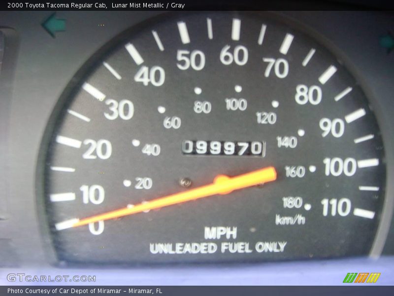 Lunar Mist Metallic / Gray 2000 Toyota Tacoma Regular Cab