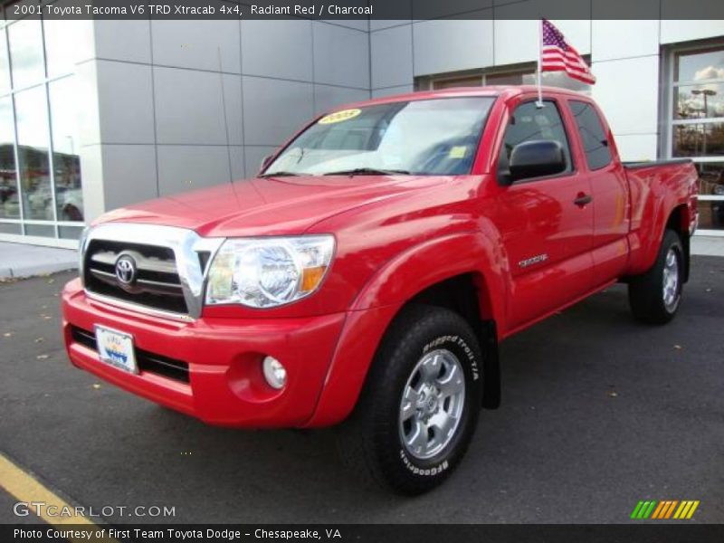 Radiant Red / Charcoal 2001 Toyota Tacoma V6 TRD Xtracab 4x4