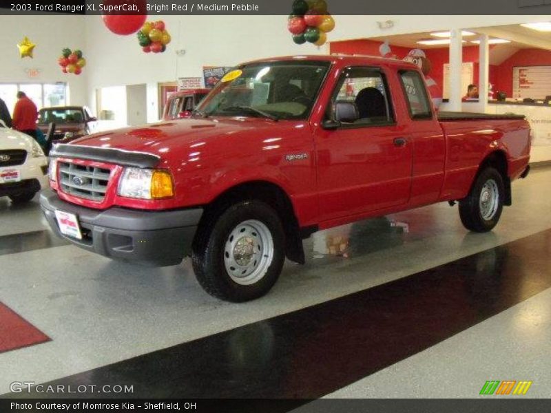 Bright Red / Medium Pebble 2003 Ford Ranger XL SuperCab