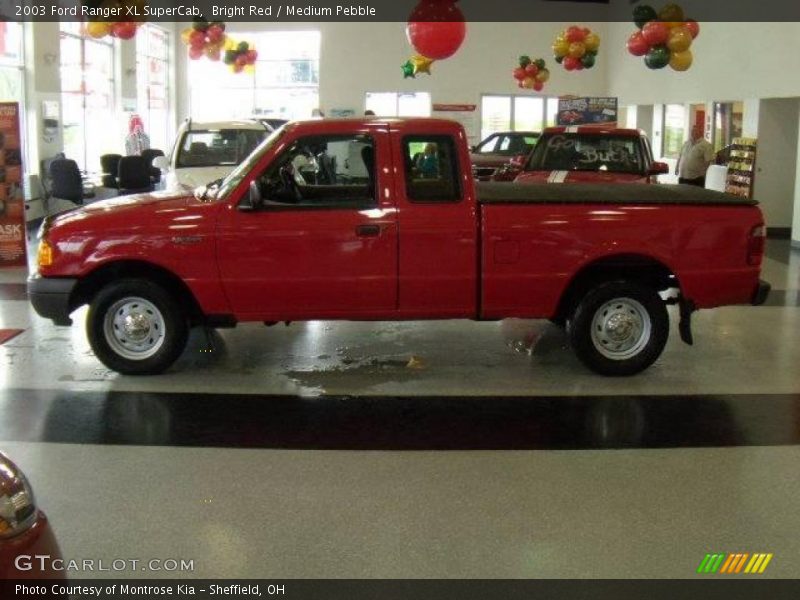 Bright Red / Medium Pebble 2003 Ford Ranger XL SuperCab