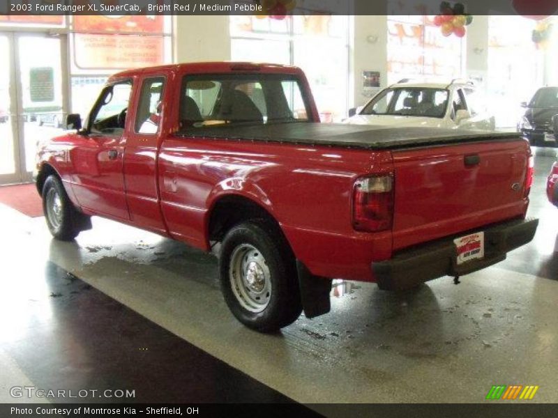 Bright Red / Medium Pebble 2003 Ford Ranger XL SuperCab