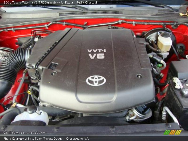 Radiant Red / Charcoal 2001 Toyota Tacoma V6 TRD Xtracab 4x4
