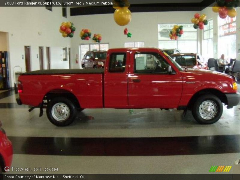 Bright Red / Medium Pebble 2003 Ford Ranger XL SuperCab