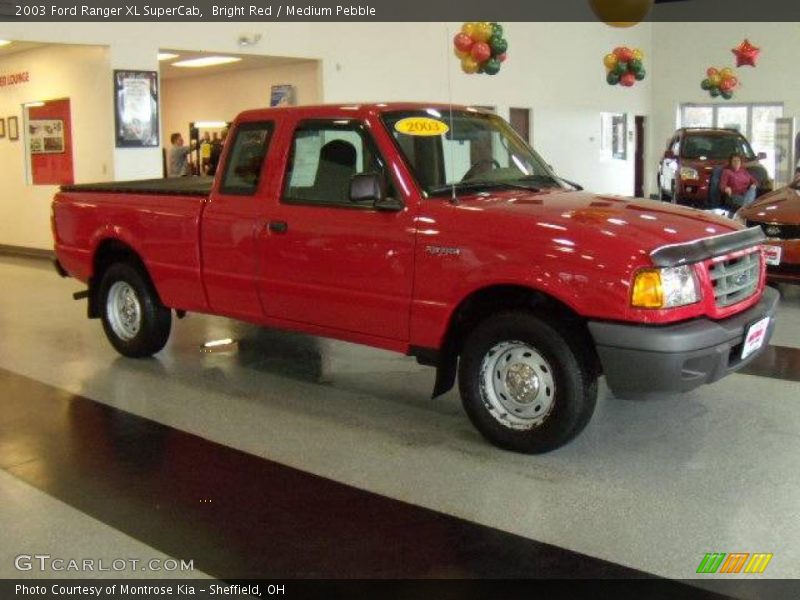 Bright Red / Medium Pebble 2003 Ford Ranger XL SuperCab