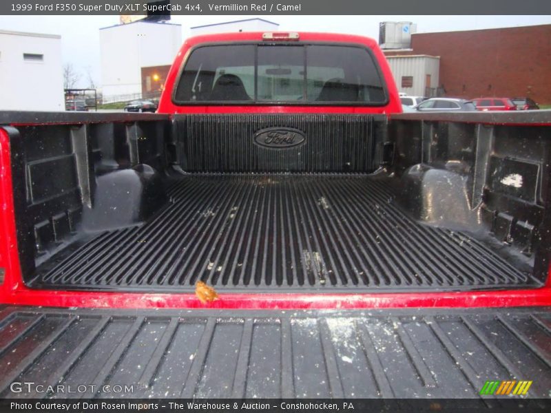 Vermillion Red / Camel 1999 Ford F350 Super Duty XLT SuperCab 4x4