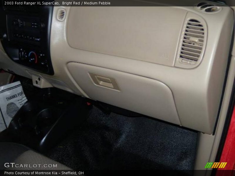 Bright Red / Medium Pebble 2003 Ford Ranger XL SuperCab