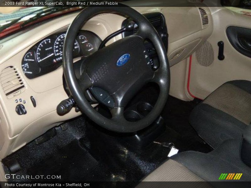 Bright Red / Medium Pebble 2003 Ford Ranger XL SuperCab