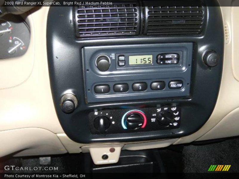 Bright Red / Medium Pebble 2003 Ford Ranger XL SuperCab