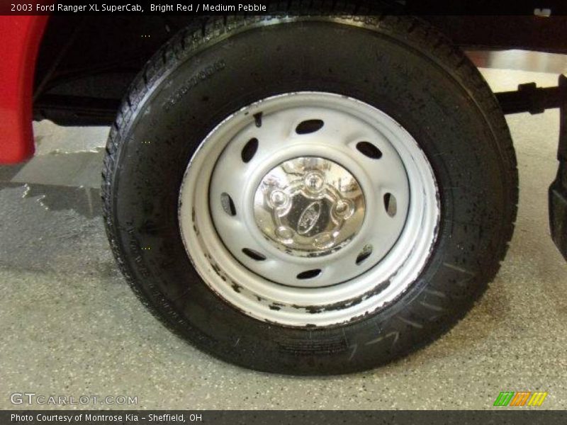 Bright Red / Medium Pebble 2003 Ford Ranger XL SuperCab