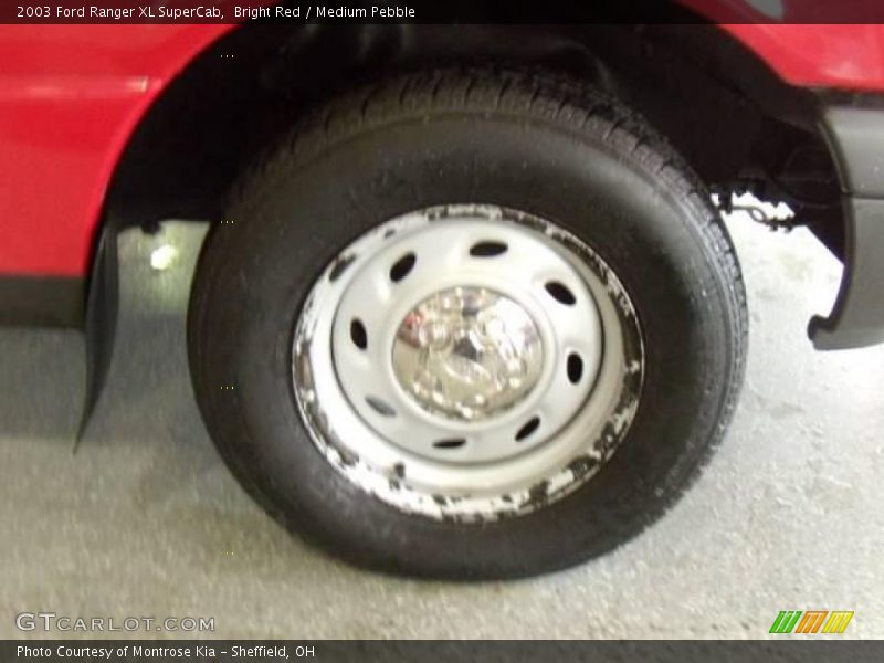 Bright Red / Medium Pebble 2003 Ford Ranger XL SuperCab