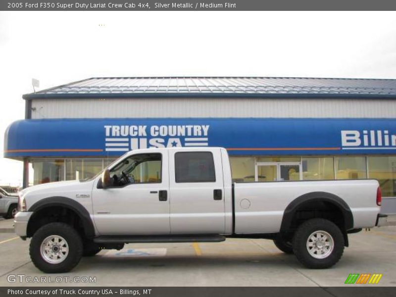 Silver Metallic / Medium Flint 2005 Ford F350 Super Duty Lariat Crew Cab 4x4