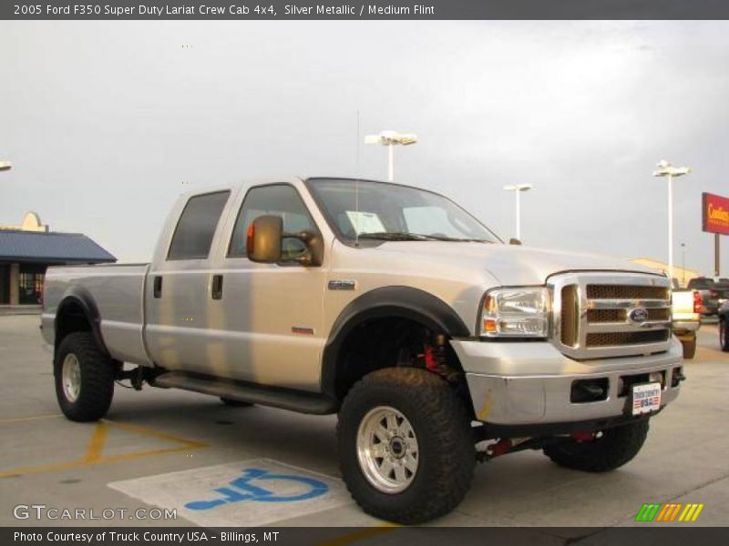 Silver Metallic / Medium Flint 2005 Ford F350 Super Duty Lariat Crew Cab 4x4