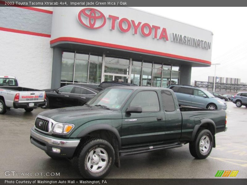 Imperial Jade Green Mica / Oak 2003 Toyota Tacoma Xtracab 4x4