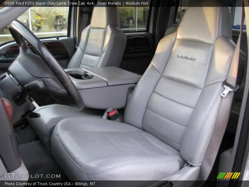 Silver Metallic / Medium Flint 2005 Ford F350 Super Duty Lariat Crew Cab 4x4