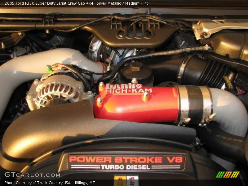 Silver Metallic / Medium Flint 2005 Ford F350 Super Duty Lariat Crew Cab 4x4