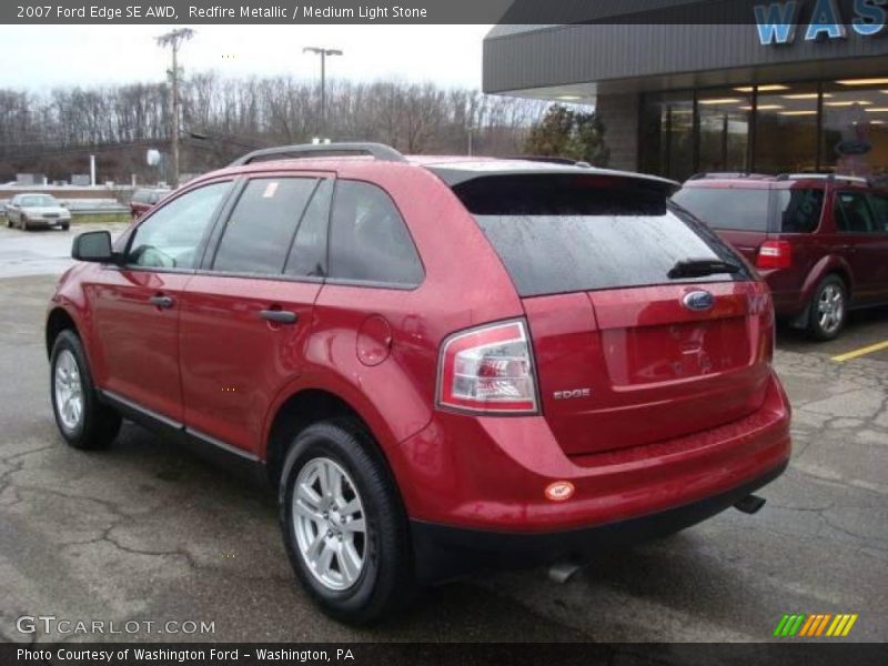 Redfire Metallic / Medium Light Stone 2007 Ford Edge SE AWD