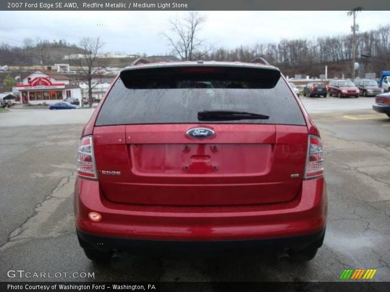 Redfire Metallic / Medium Light Stone 2007 Ford Edge SE AWD