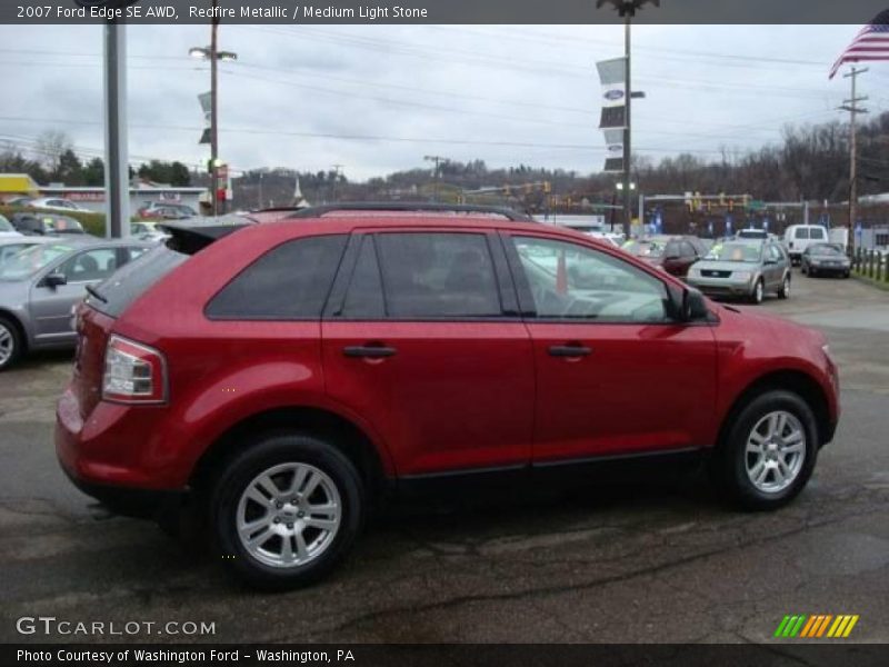 Redfire Metallic / Medium Light Stone 2007 Ford Edge SE AWD