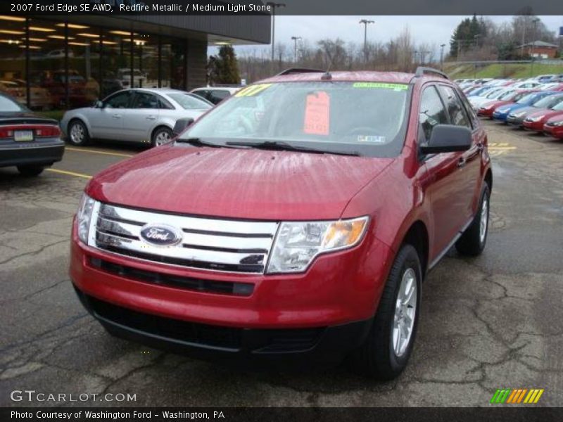 Redfire Metallic / Medium Light Stone 2007 Ford Edge SE AWD