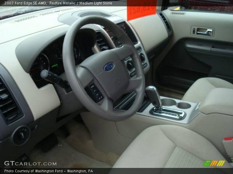 Redfire Metallic / Medium Light Stone 2007 Ford Edge SE AWD