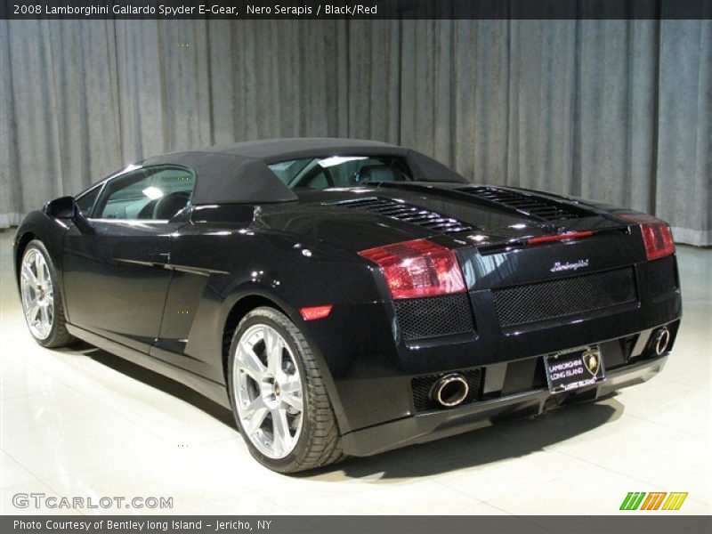 Nero Serapis / Black/Red 2008 Lamborghini Gallardo Spyder E-Gear