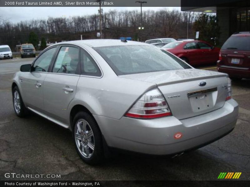 Silver Birch Metallic / Black 2008 Ford Taurus Limited AWD