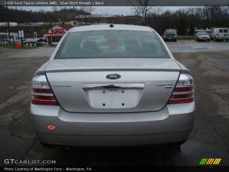 Silver Birch Metallic / Black 2008 Ford Taurus Limited AWD