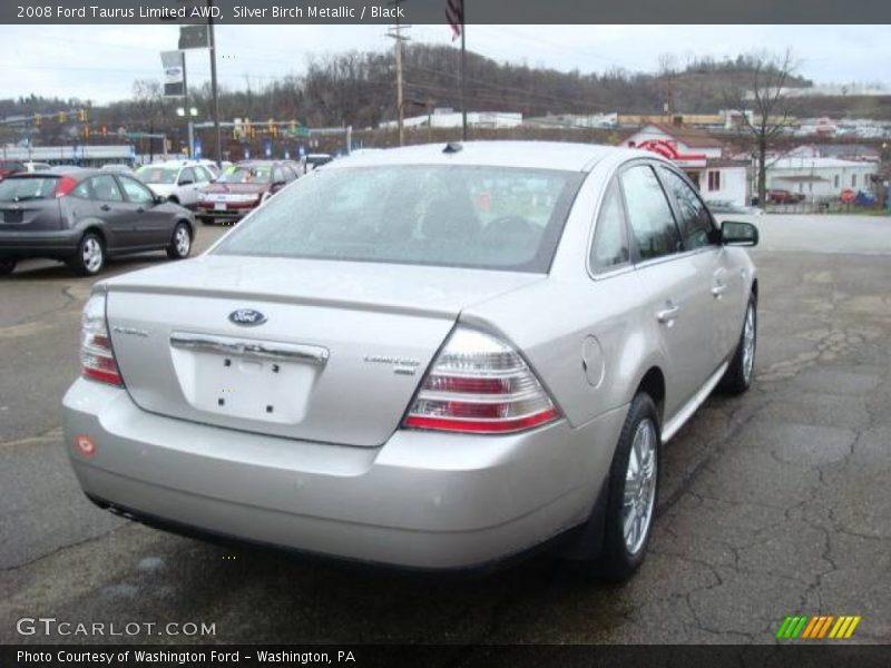 Silver Birch Metallic / Black 2008 Ford Taurus Limited AWD