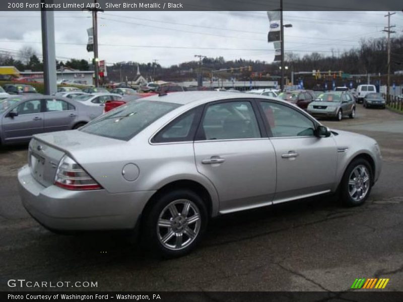 Silver Birch Metallic / Black 2008 Ford Taurus Limited AWD
