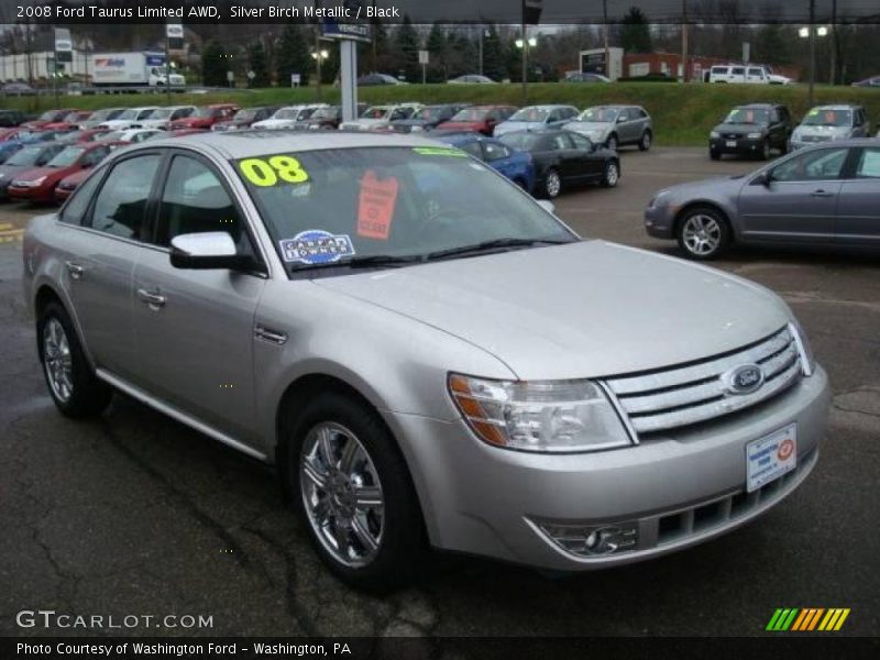 Silver Birch Metallic / Black 2008 Ford Taurus Limited AWD