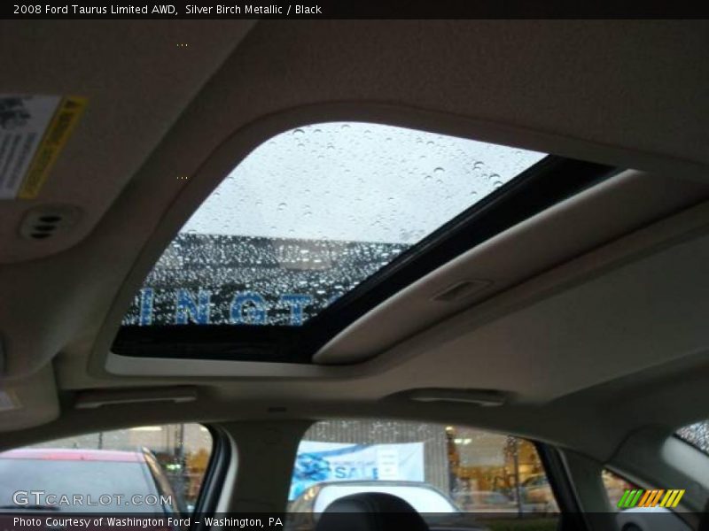 Silver Birch Metallic / Black 2008 Ford Taurus Limited AWD