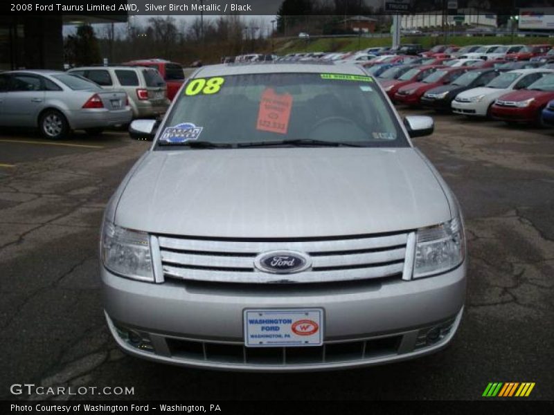 Silver Birch Metallic / Black 2008 Ford Taurus Limited AWD