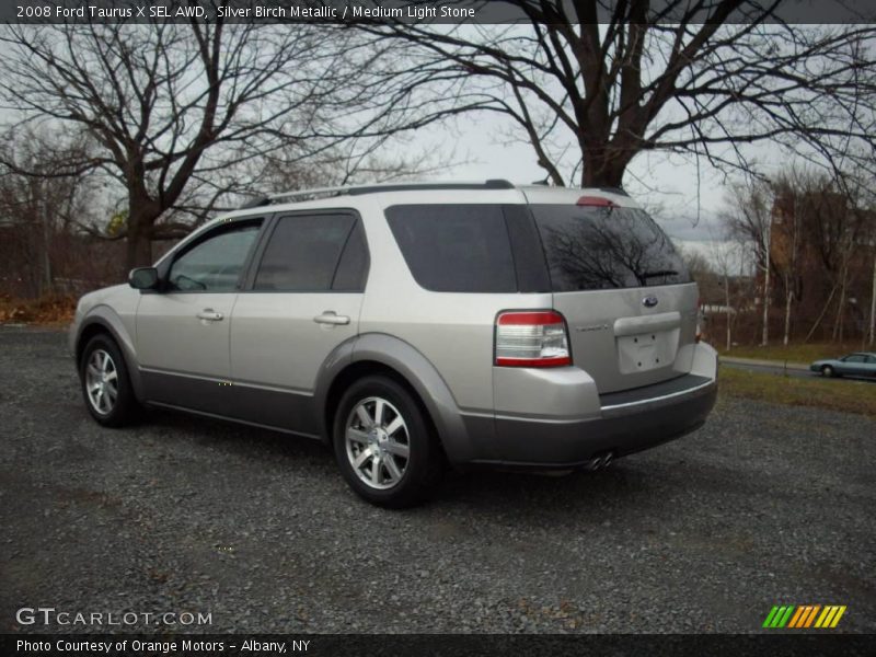 Silver Birch Metallic / Medium Light Stone 2008 Ford Taurus X SEL AWD